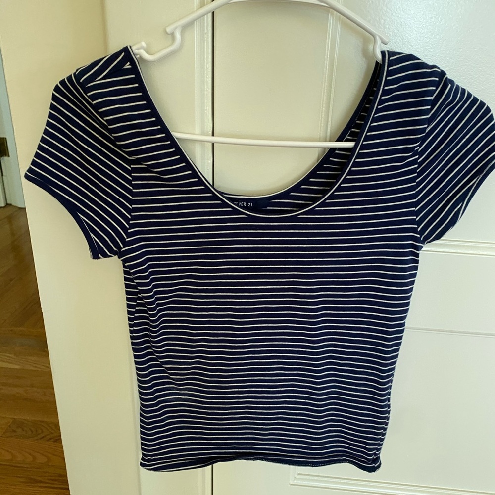 Striped crop top
